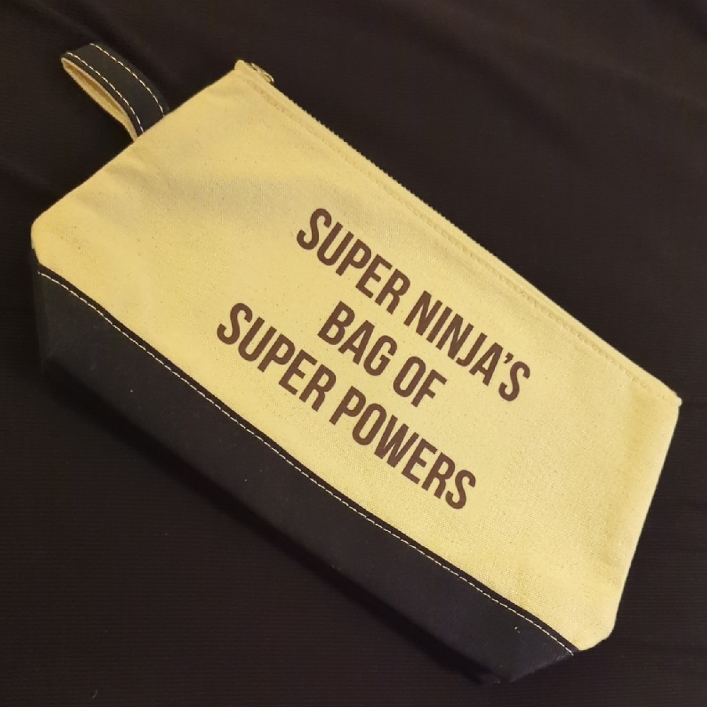 Super Ninja's Navy and Cream Bag